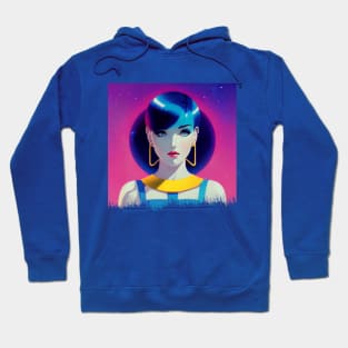 Retrofuturistic Girl Hoodie